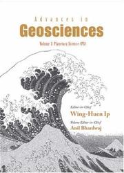 Front cover of Advances in Geosciences by Anil Bhardwaj