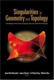 Front cover of Singularities in geometry and topology by Jean-Paul Brasselet
