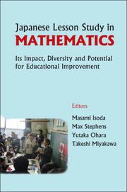 Cover of Japanese lesson study in mathematics by Masami Isoda