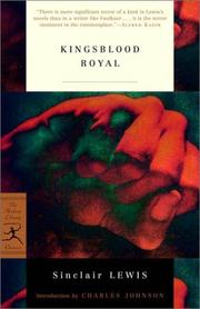 Cover of Kingsblood royal by Sinclair Lewis