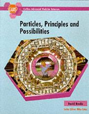Front cover of Cams Particles, Principles and Possibilites by David Brodie