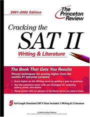 Cover of Cracking the SAT II by Elizabeth Buffa