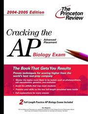 Front cover of Cracking the AP Biology Exam by Princeton Review