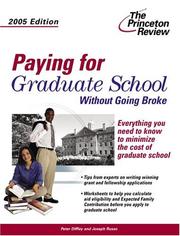 Front cover of Paying for Graduate School Without Going Broke, 2005 Edition (Graduate School Admissions Gui) by Princeton Review