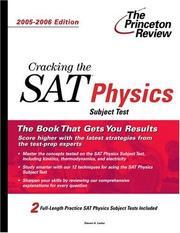 Front cover of Cracking the SAT Physics Subject Test, 2005-2006 by Princeton Review