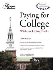 Front cover of Paying for College without Going Broke 2006 (College Admissions Guides) by Princeton Review