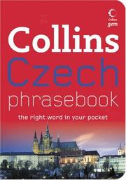 Cover of Collins Czech phrasebook by Collins (Firm : London, England)