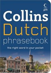 Cover of Collins Dutch phrasebook by Collins (Firm : London, England)