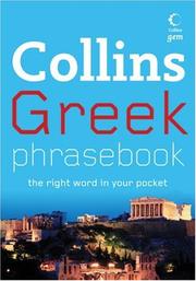 Front cover of Collins Greek phrasebook by HarperCollins (Firm)