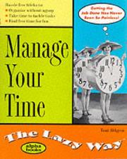 Cover of Manage your time by Toni Ahlgren