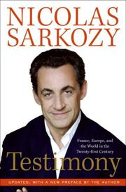 Cover of Testimony by Nicolas Sarkozy