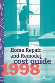 Front cover of Home Repair & Remodel Cost Guide 1998 (Marshall & Swift Cost Book) by Marshall & Swift