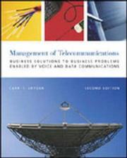 Cover of The Management of Telecommunications by Houston H. Carr