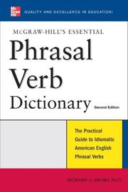 Cover of McGraw-Hill's essential phrasal verb dictionary by Richard A. Spears