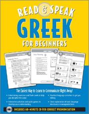 Front cover of Read & speak Greek for beginners by Hara Garoufalia-Middle