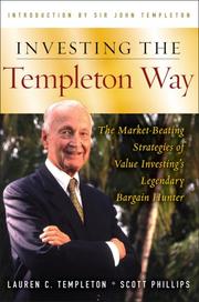 Front cover of Investing the Templeton way by Lauren C. Templeton