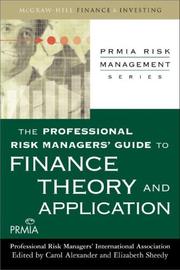 Cover of The Professional Risk Managers' Guide to Financial Theory and Application (Primia Risk Management) by Professional Risk Manager's International Association (PRMIA)
