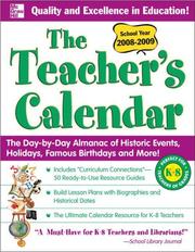 Cover of The Teachers Calendar School Year 2008-2009 (Teacher's Calendar) by Editors of Chase's