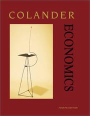 Front cover of Economics by David C. Colander