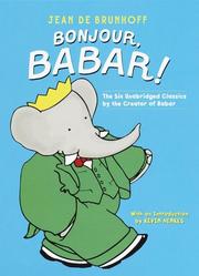 Cover of Bonjour, Babar! by Jean de Brunhoff