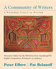 Cover of Community of Writers, Telecourse Version, with WebWrite by Peter Elbow
