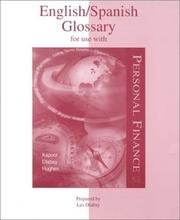Cover of English/Spanish Glossary for Use With Personal Finance by Jack R. Kapoor