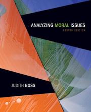Cover of Analyzing Moral Issues by Judith Boss