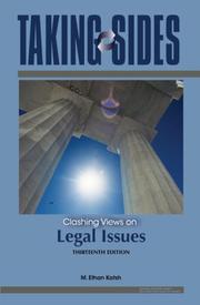 Front cover of Taking Sides: Clashing Views on Legal Issues (Taking Sides: Clashing Views on Controversial Legal Issues) by M. Ethan Katsh