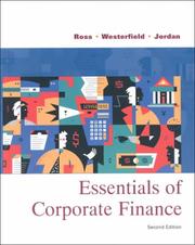 Front cover of Essential of Corporate Finance & Custom Solutions by Unknown