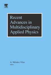 Cover of Recent Advances in Multidisciplinary Applied Physics by Antonio Mendez-Vilas