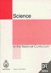 Cover of Science in the National Curriculum by Department for Education