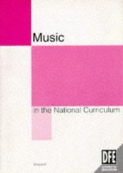 Cover of Music in the National Curriculum by Department for Education