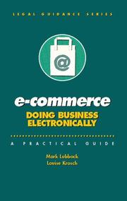 Cover of E-commerce by Mark Lubbock