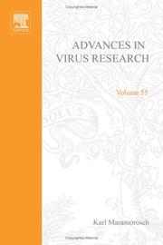 Cover of Advances in Virus Research by Karl Maramorosch