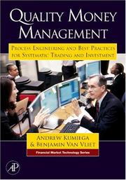 Front cover of Quality money management by Andrew Kumiega