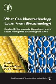 Front cover of What can nanotechnology learn from biotechnology? by Kenneth H. David
