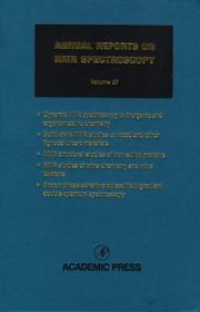 Cover of Annual Reports on NMR Spectroscopy (ANNUAL REPORTS ON NMR SPECTROS) by Graham A Webb