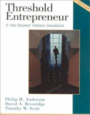Front cover of Threshold entrepreneur by Philip H. Anderson