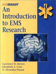 Front cover of An Introduction to EMS Research by Elizabeth A. Criss