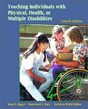 Cover of Teaching individuals with physical, health, or multiple disabilities by June L Bigge