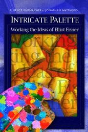 Front cover of Intricate palette by P. Bruce Uhrmacher
