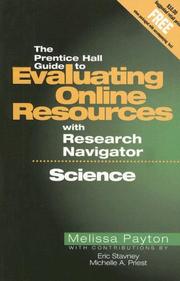 Front cover of The Prentice Hall Guide to Evaluating Online Resources with Research Navigator by Melissa Payton
