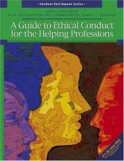 Front cover of A Guide to Ethical Conduct for the Helping Professions (Student Enrichment) by Marian C Merrill Education
