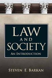 Cover of Law and Society by Steven E. Barkan