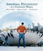 Cover of Abnormal psychology in a changing world by Jeffrey S. Nevid