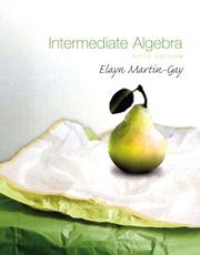Cover of Intermediate algebra by K. Elayn Martin-Gay