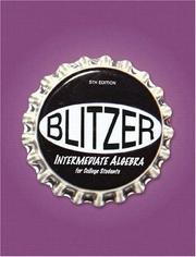 Front cover of Intermediate Algebra for College Students (5th Edition) (The Blitzer Developmental Algebra Series) by Robert Blitzer