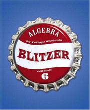 Front cover of Algebra For College Students (6th Edition) (The Blitzer Developmental Algebra Series) by Robert Blitzer