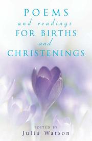 Cover of Poems and Readings for Births and Christenings by Julia Watson