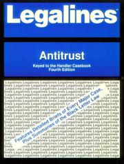 Cover of Antitrust: Legalines by Mark R. Lee